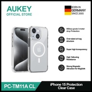 Aukey Iphone 15 Series Premium Protection Clear Case With Magsafe