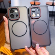 Black Armor Magnetic Wireless Charger Case For Oneplus 13T 13 13R 13 1 + 13 Red Camera Lens Frame Ac