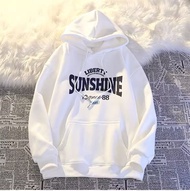 PX เสื้อฮู้ดกันหนาว ผ้าสำลีอย่างดี นิ่มสบายผิว เสื้อฮู้ดแขนยาว ลาย SUNSHINE ใส่ได้ทั้งผู้ชายและผู้หญ