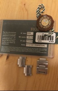 Rolex 勞力士 Explorer II 16570 保證卡 吊牌 4格錶節
