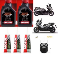 Motul 4T Scooter Power LE 4T 5W40 100% synthetic 1 ลิตร MB สังเคราะห์ เฟืองท้าย Honda ADV 350 Forza