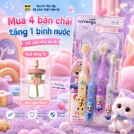 [GIVE CUP] Set of 4 Soft Bristle Toothbrushes with Cute Patterns, Baby Toothbrushes