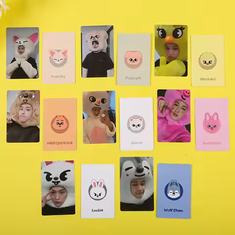 Hot Sale StrayKids ATE Photocards SKZOO Character Bang Chan Hyunjin Same Style Lomo Cards For POP Fa