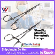 18 cm Stainless /Straight Hemostatic Forceps Animal 7.5" Fish Deboning Forceps Pets
