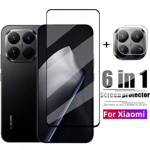 6in1 For Xiaomi 15T Pro Full Cover Tempered Glass Xiaomi 15T Pro Screen Protector 9H Protective Phon