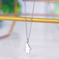 迷你企鵝項鍊(小朋友可戴) -迷你動物剪影系列-抗敏