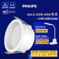 PHILIPS LED ceiling light with deep reflector DL260 7W, 11W D75 - Projection angle: 100 - Neutral, w