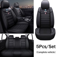 5-seater universal luxury PU leather car seat cover full car cushion protective cover For BMW 1 2 3 