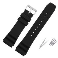 2024 22mm Sport Silicone Watchband for Seiko Men Waterproof Diving Rubber strap for Casio Duro Sword