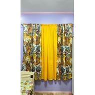 3 pcs curtain Elegant Leafsy 3in1 Window Door Curtainsx