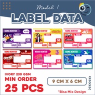 Label Harga Voucher Konter / Display Harga Etalase Konter -ONEKLIK.1