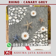 Keramik Lantai Pola Kasar 40x40 Rhino Canary Grey