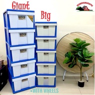 Twins Dolphin 5 Tier Plastic Drawer / Plastic Cabinet / Storage Cabinet / Rak Baju Almari Pakaian Laci Pakaian / BIG