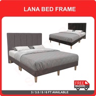 Lana Fabric and Leather Bed Frame In 16 Colour / Divan Bed (Free Delivery and Installation)