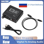 【Prime deal】 Tabllyuge Hifi Dac Digital To Analog Audio Converter Rca 3.5mm Aux Rca Headphone Amplifier Toslink Optical Decoder Converter