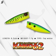 SENSES KAIKO 62 POPPER 62mm 7.7g FLOATING TOP WATER LURE BAIT FISHING GEWANG MANCING TOMAN