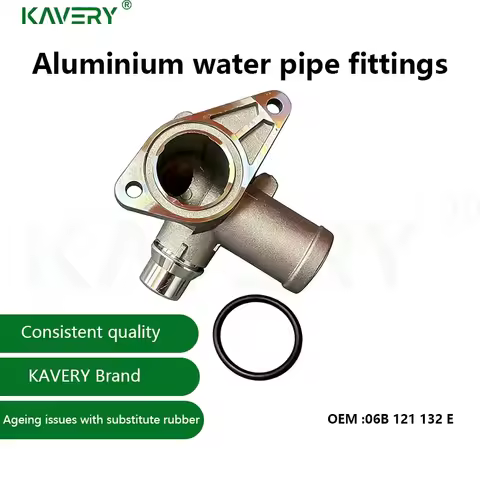 For 1pc Aluminium Water Hose Coolant Flange Au-di A4 B6 B7 S4 Seat Exeo 1.8T 2002 03 2004 05 2006-20