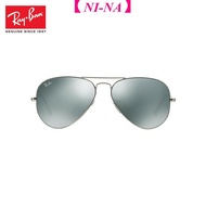 original rays ban sunglasses original aviator 3025 w3277 silver frame silver mirror lens 58mms-Sungl