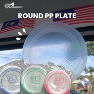 CHEAPEST PP Round Plate Plastic Disposable Party/ Plastik Pinggan Tahan Panas Pakai Buang, Kenduri C