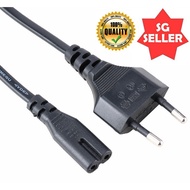 IEC C7 Power Cable EU 2 Round Plug Figure 8 1.5m