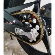 ALLOY CNC CHAIN ADJUSTER Y15 Y16 RS150 RSX RAIDER SILVER RAINTAI ADJUSTER Y15ZR PROTAPER FULL CNC CH