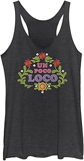 Coco Un Poco Loco Floral Emb Women's Racerback Tank Top