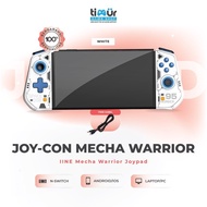 IINE Mecha Warrior Gray Mechanical Android IOS Joycon Joy-Con Nintendo Switch V1 V2 OLED