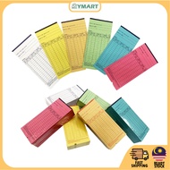 Punch Card Line Red/Blue, Multi Colour Punch Card (100 PCS/Pack), Punch Kad