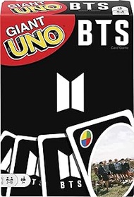 Giant UNO BTS Card Game with 108 Cards Based on BTS Global Superstars Global Boy Band, Gift for Boys