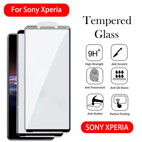 Electroplated Tempered Glass For Sony Xperia 10 IV V IV III Screen Protector for Sony Xperia 1 VI V 