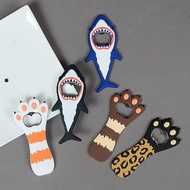 【Shipment Within 24 Hours】 Cartoon Cat Soft Rubber Bottle Opener Fridge Magnet Magnetic Opener Beer 