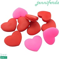 JENNIFERDZ Tennis Vibration Dampeners Tennis Gift Racquet Sports Strings Dampers Heart Shape Anti-Shock Silicone Shock Absorber