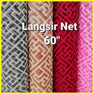 [Ready Stock] Kain Langsir Net Bidang 60”