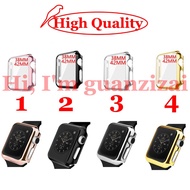 Touch Screen Electroplate Plated Hard Case for Apple Watch Series, 5/4/3/2/1, 38mm/42mm/40mm/44mm