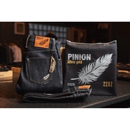 PINION DENIM WHITE GOLD 2025 22oz Japan Slub one-way new collection, 22oz weight, red selvedge, Deep