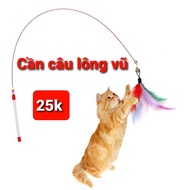 Cat Feather Fishing Rod Flexible Steel Wire Reflex Training Chasing Toy