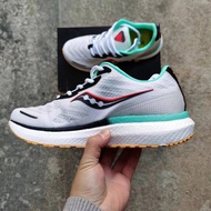 Ex gratia 2024 Saucony Triumph Shock Absorption Sneakers Running Shoes White green