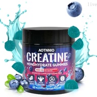 Creatine-Monohydrate Gummies Blueberry Flavor - 5000mg per 4 Tablets for  Support & Energy Boost - D