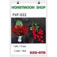 New Year Artificial Red Cherry Berry