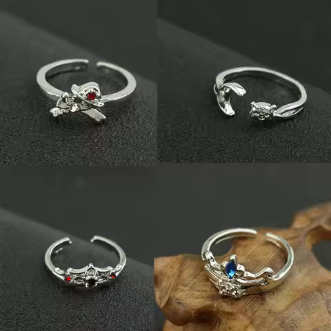 Anime Bungo Stray Dogs Ring Nakahara Chuya Dazai Osamu Ryunosuke Nakajima Atsushi Cosplay Unisex Adj