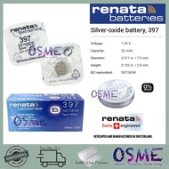 Renata 364 377 396 399 395 397 371 379 394 390 SR626SW SR621SW SR726W SR927W SWISS 1.55V Battery (10