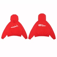 Unisex Reflective CDL Red Vintage Boxy Hoodie Pullover