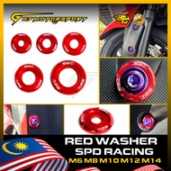 Washer Merah SPD S2D Y15 Y16 RS150 RSX150 LC135 LCV8 XMAX Honda Yamaha M5 M6 M8 M10 M12 M14 Universa