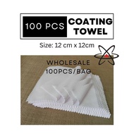Car coating Towel 12cm x 12cm - wholesale 100pcs
