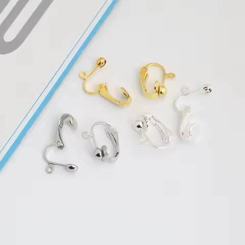 20 Pieces Clip-on Earring Converter Earring Findings For No Pierced Ears,Earring Making Accessories
