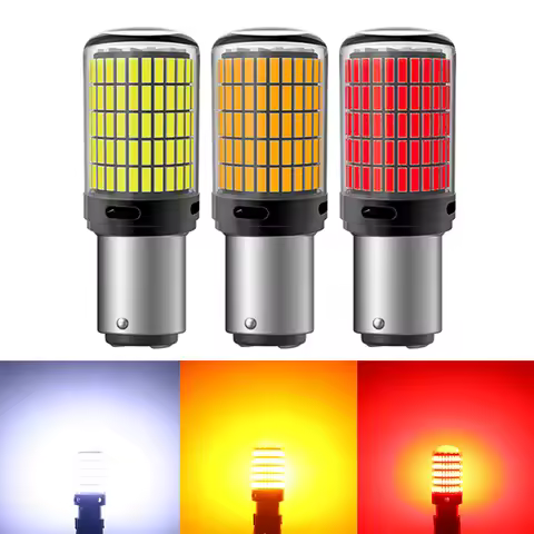 2pcs NEW 4014 150SMD 1156 BA15S P21W BAU15S PY21W 7440 7443 1157 BAY15D P21/5W 3157 LED Bulbs CanBus