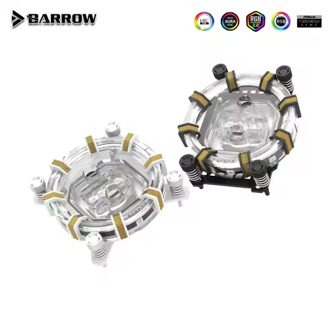 Barrow CPU Water Block For AMD AM5 AM4 AM3 AM3+ FM2/ INTEL LGA115X 1200 1700 /X99 X299 5V ARGB 3PIN 