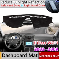 Car Dashboard Cover Pad for Mercedes Benz E Class W211 55 AMG 320 400 E220 2003~2009 Sunshade Slip M