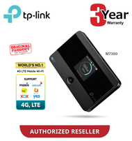TP-Link M7350 4G LTE MiFi Direct Sim Modem - 4G LTE/150Mbps | MicroSD Slot | 1.4"TFT Screen Router TL-M7350