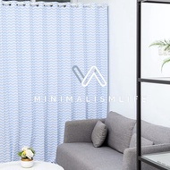 Curtains 200x250 - 9 waves - Zigzag Whitebiru